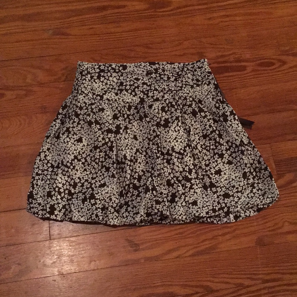Brown Flower Skirt